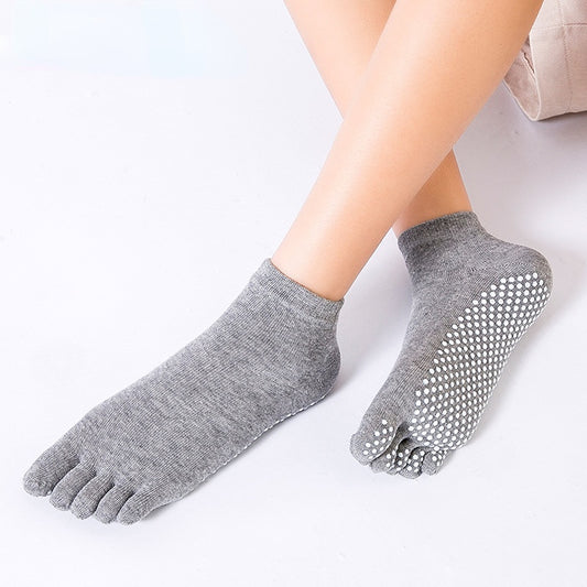 Solid Toe Non-Slip Yoga Socks for Women
