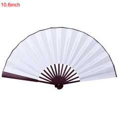 Chinese Style Silky Fan Women's Folding Fan Handheld Portable Fan