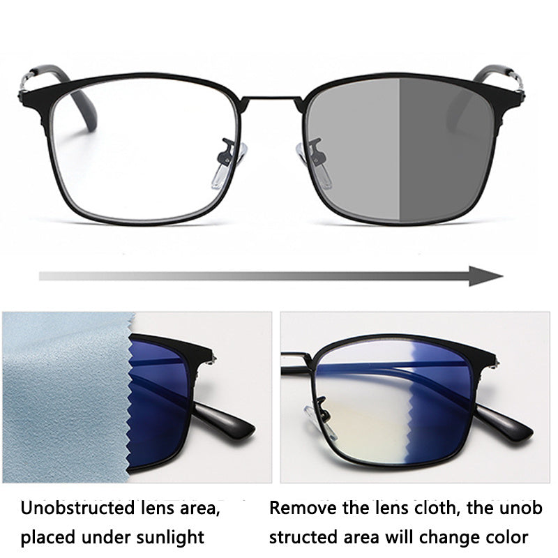 Progressive Bifocal Photochromic Reading Glasses Men Women UV Protection