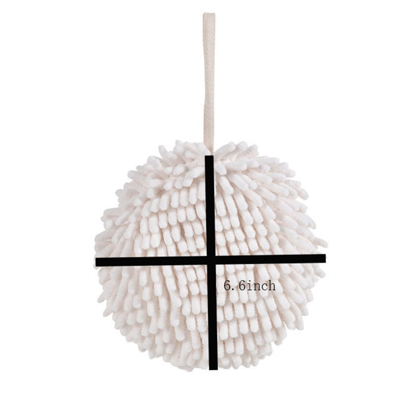 Chenille Hand Towel Ball Ultra Absorbent Fingertip Towel