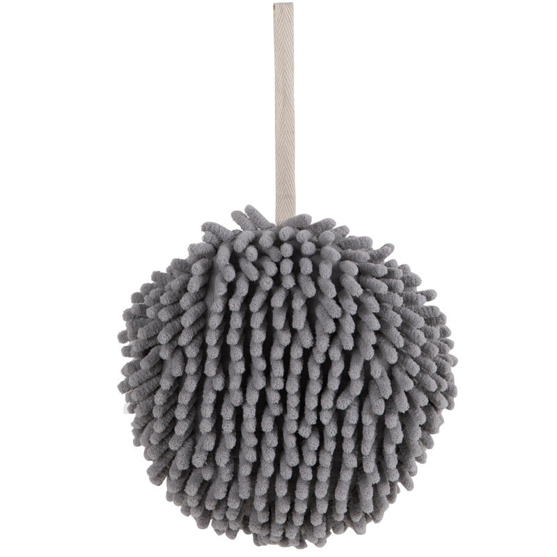 Chenille Hand Towel Ball Ultra Absorbent Fingertip Towel