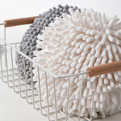 Chenille Hand Towel Ball Ultra Absorbent Fingertip Towel