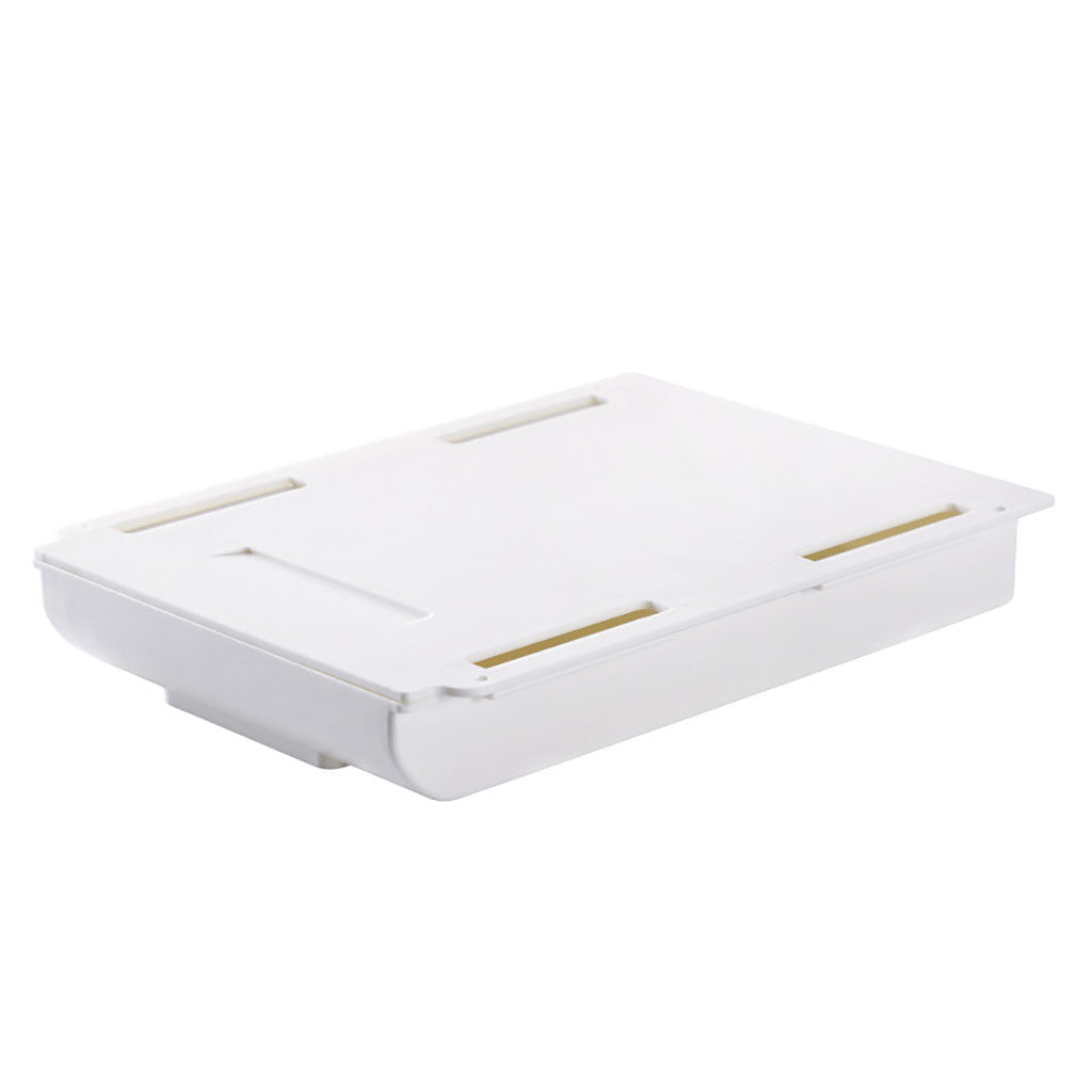 Self Stick Pencil Tray Desk Storage Drawer Organizer Box