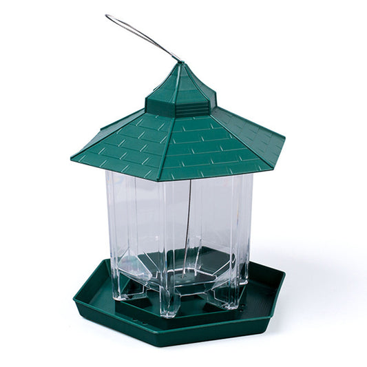 Transparent Glass Box Bird Feeder Acrylic Wild Bird Feeder Hanging Bird Feeder