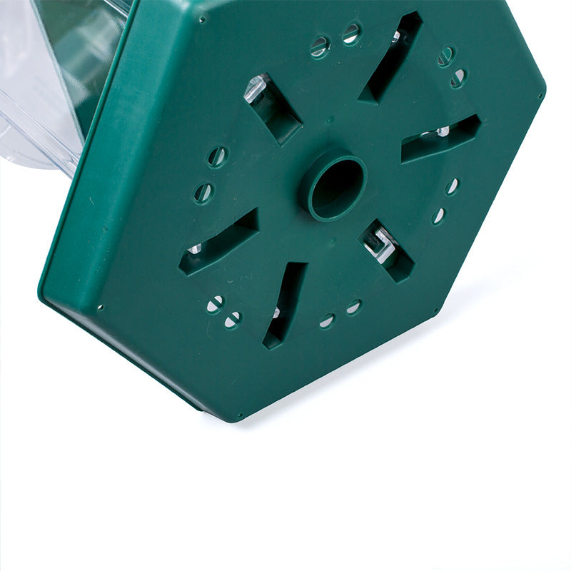 Transparent Glass Box Bird Feeder Acrylic Wild Bird Feeder Hanging Bird Feeder