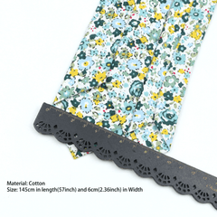 Men's Slim Flower Cotton Necktie