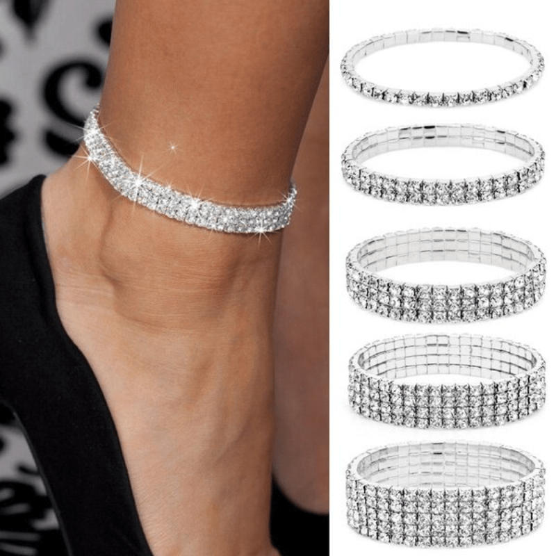 Zircon Crystal Anklet Bracelet Wedding Accessories