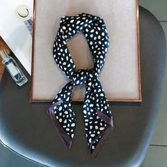 Leopard Print Neckerchief Silk Square Scarf Bandana Head Wrap