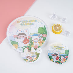 Mini Handheld Round Fan for Home Office Travel Cooling Tool Girls Gift