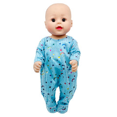 Bling Bling Heart Moon Star Jumpsuit for 15" Baby Doll