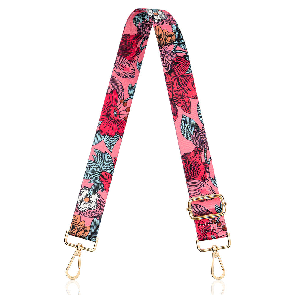 Vintage Pattern Bag Strap Wide Adjustable Strap