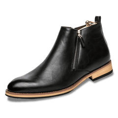 Men's Lightweight Waterproof Chelsea Boots with Slide Zipper