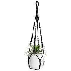 Vertical Planters Plant Hanger Indoor Hanging Wooden Beads No Fringe