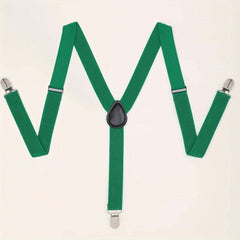 Party Coloured Elastic Suspenders For Men