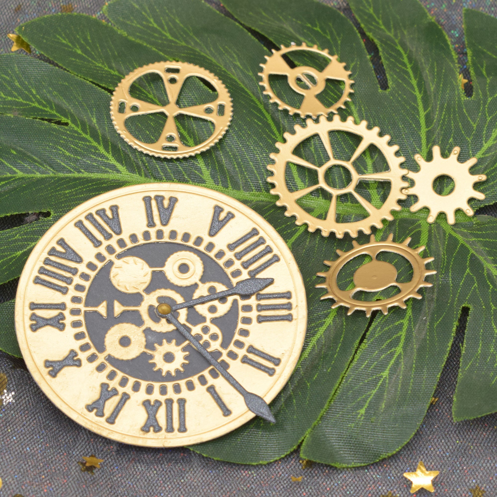 Gear Clock Metal Cutting Dies Stencils for DIY Greeting Cards