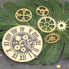 Gear Clock Metal Cutting Dies Stencils for DIY Greeting Cards