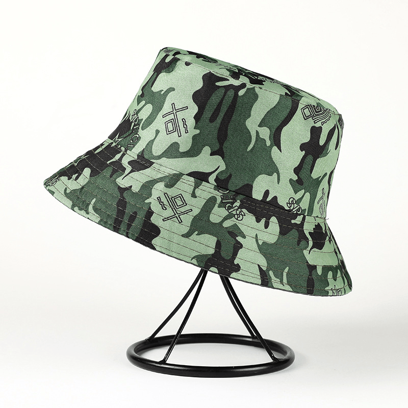 Camouflage Bucket Hat Outdoor Sun Cap for Men Women Fishing Hiking
