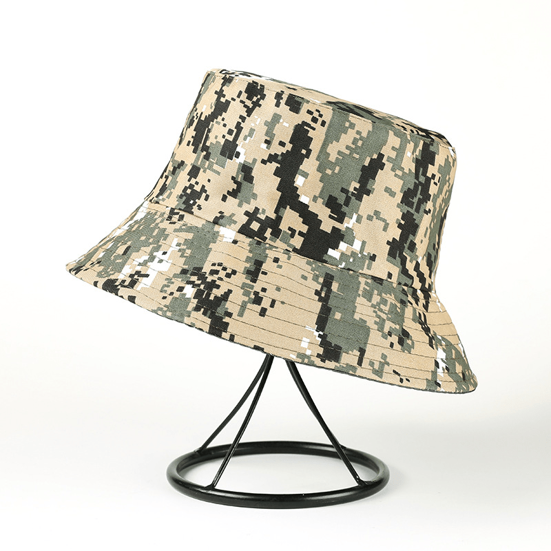 Camouflage Bucket Hat Outdoor Sun Cap for Men Women Fishing Hiking