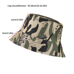 Camouflage Bucket Hat Outdoor Sun Cap for Men Women Fishing Hiking