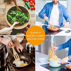 6pc Bamboo Shovel Cooking Utensils Set