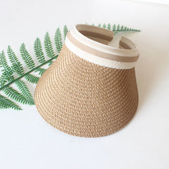 Kids Bear Sunshade Hat Spring Summer Straw Hat