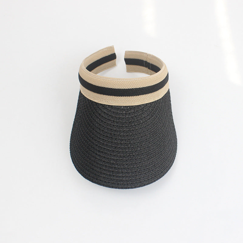 Kids Bear Sunshade Hat Spring Summer Straw Hat