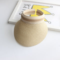Kids Bear Sunshade Hat Spring Summer Straw Hat