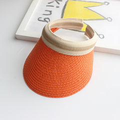 Kids Bear Sunshade Hat Spring Summer Straw Hat