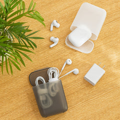 Cable Storage Box for Mobile Phone Portable Winding Earphone Charger