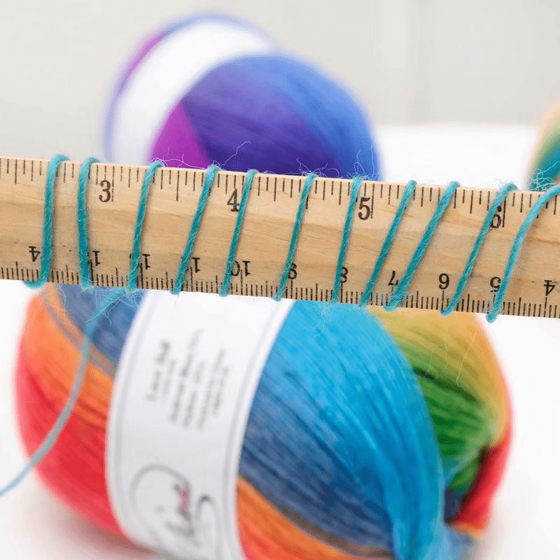 Rainbow Gradient Multicolor Yarn Thread for DIY Sweater