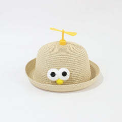 Girls Small Straw Sun Hat Fisherman Sun Hat