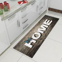 Butterfly and Home Pattern Rug Runner