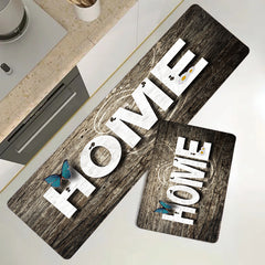 Butterfly and Home Pattern Rug Runner
