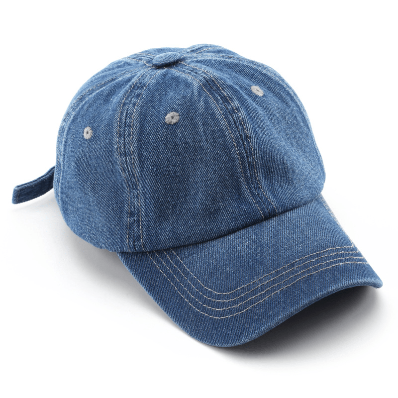Adjustable Denim Baseball Cap for Outdoor Activities