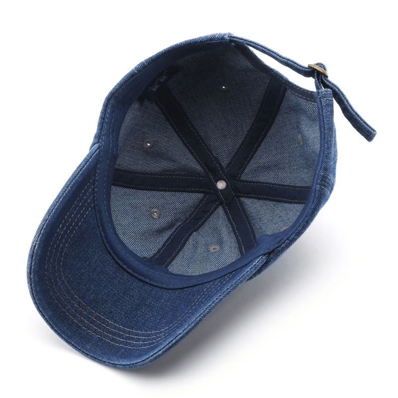 Adjustable Denim Baseball Cap for Outdoor Activities