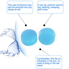 30pcs Silicone Ear Plugs for Sleeping Swimming Noise Reduction