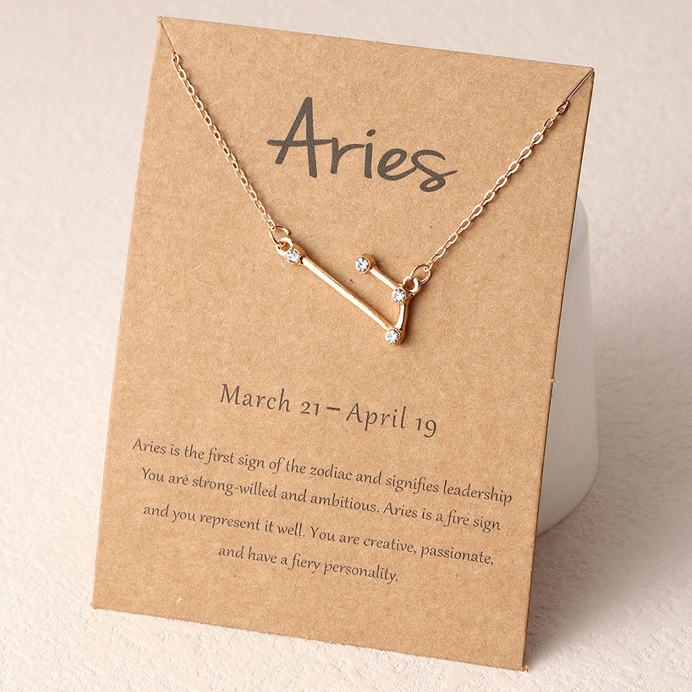 Boys Kids12 Constellation Pendant Necklace Zodiac Horoscope Astrology Silver