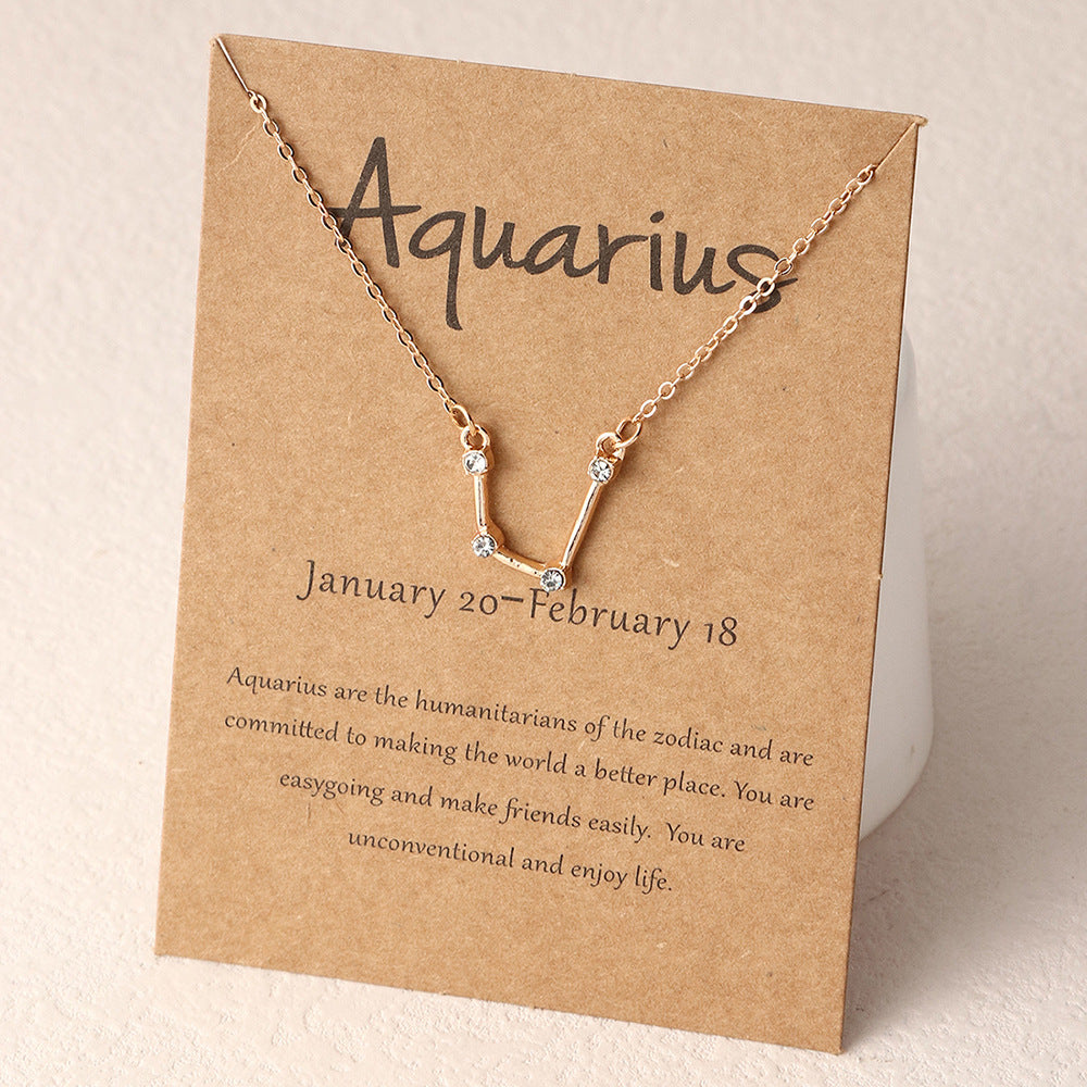 Boys Kids12 Constellation Pendant Necklace Zodiac Horoscope Astrology Silver