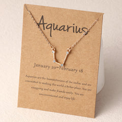 Boys Kids12 Constellation Pendant Necklace Zodiac Horoscope Astrology Silver