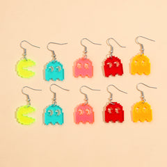 Kids' Fun Acrylic Earrings - 5 Pairs Set