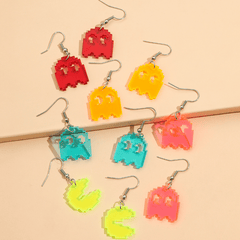 Kids' Fun Acrylic Earrings - 5 Pairs Set