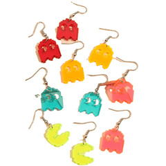 Kids' Fun Acrylic Earrings - 5 Pairs Set