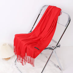 Cashmere Warm Shawl Tassel Long Scarf