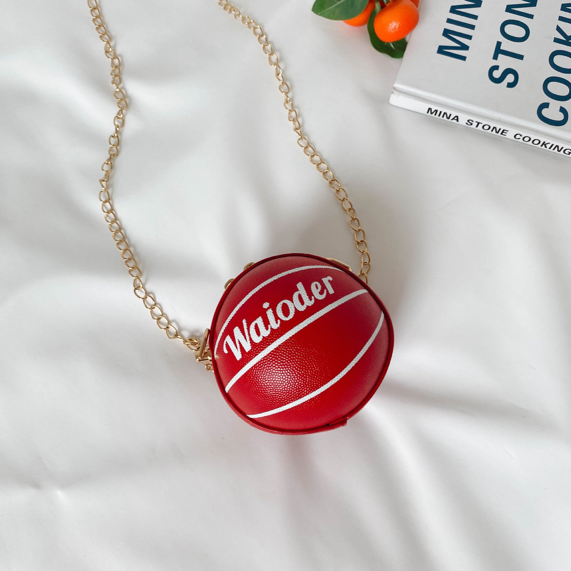 Ball Coin Purse Keychain Bag Lightweight Faux Leather Storage Kids Accessories