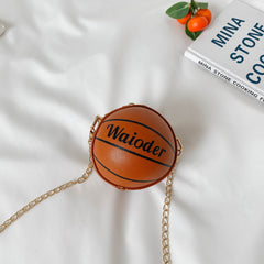 Ball Coin Purse Keychain Bag Lightweight Faux Leather Storage Kids Accessories