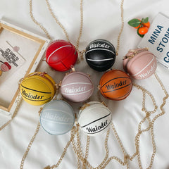 Ball Coin Purse Keychain Bag Lightweight Faux Leather Storage Kids Accessories