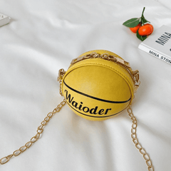 Ball Coin Purse Keychain Bag Lightweight Faux Leather Storage Kids Accessories