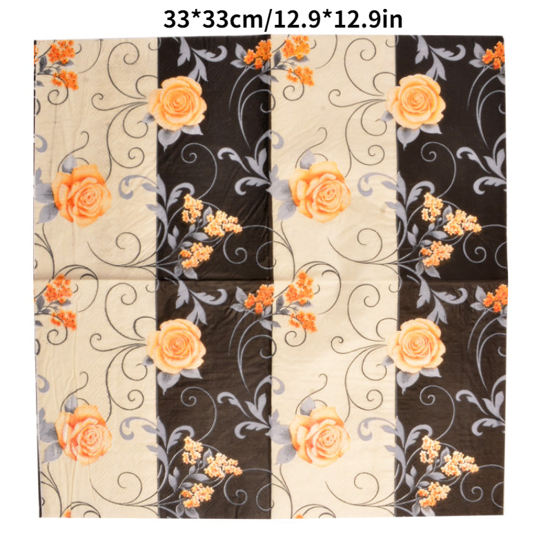 20pcs Colorful Placemat & Napkin Set for Weddings & Holidays