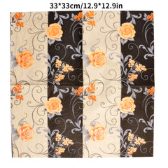 20pcs Colorful Placemat & Napkin Set for Weddings & Holidays
