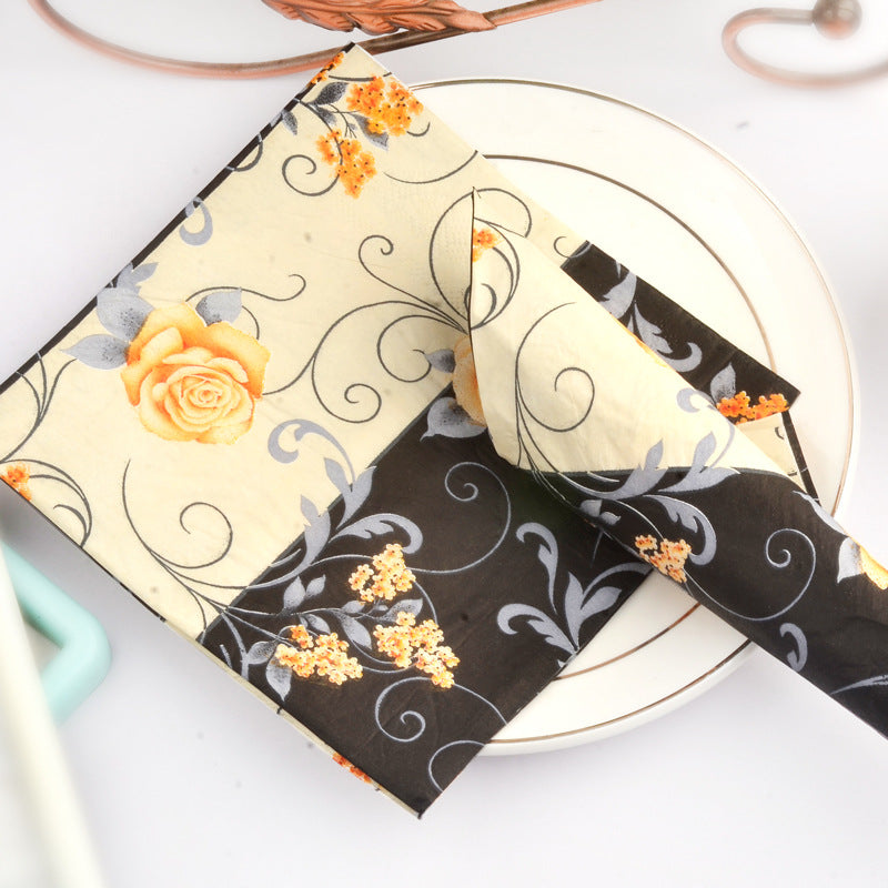 20pcs Colorful Placemat & Napkin Set for Weddings & Holidays